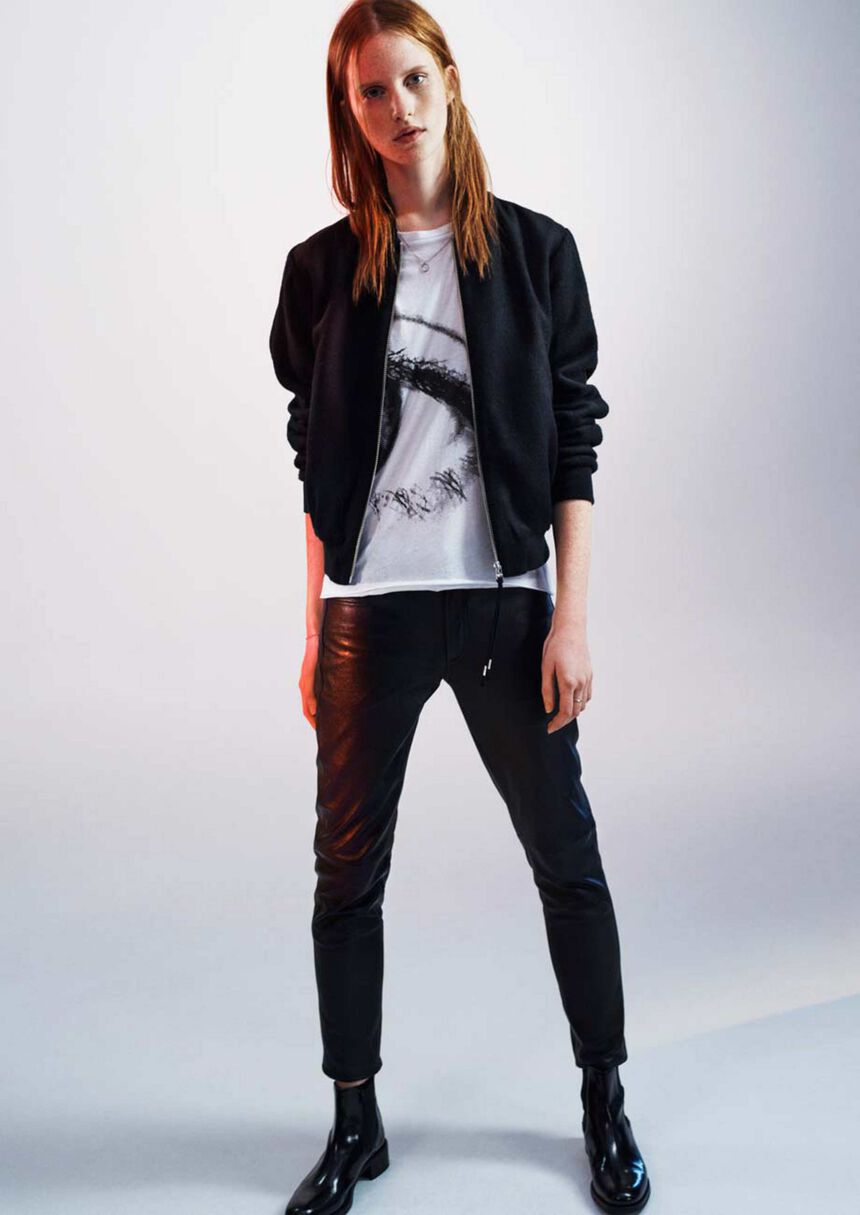 Blade leather trousers in Black from Tiger of Sweden Blade leather trousers in Black from Tiger of Sweden