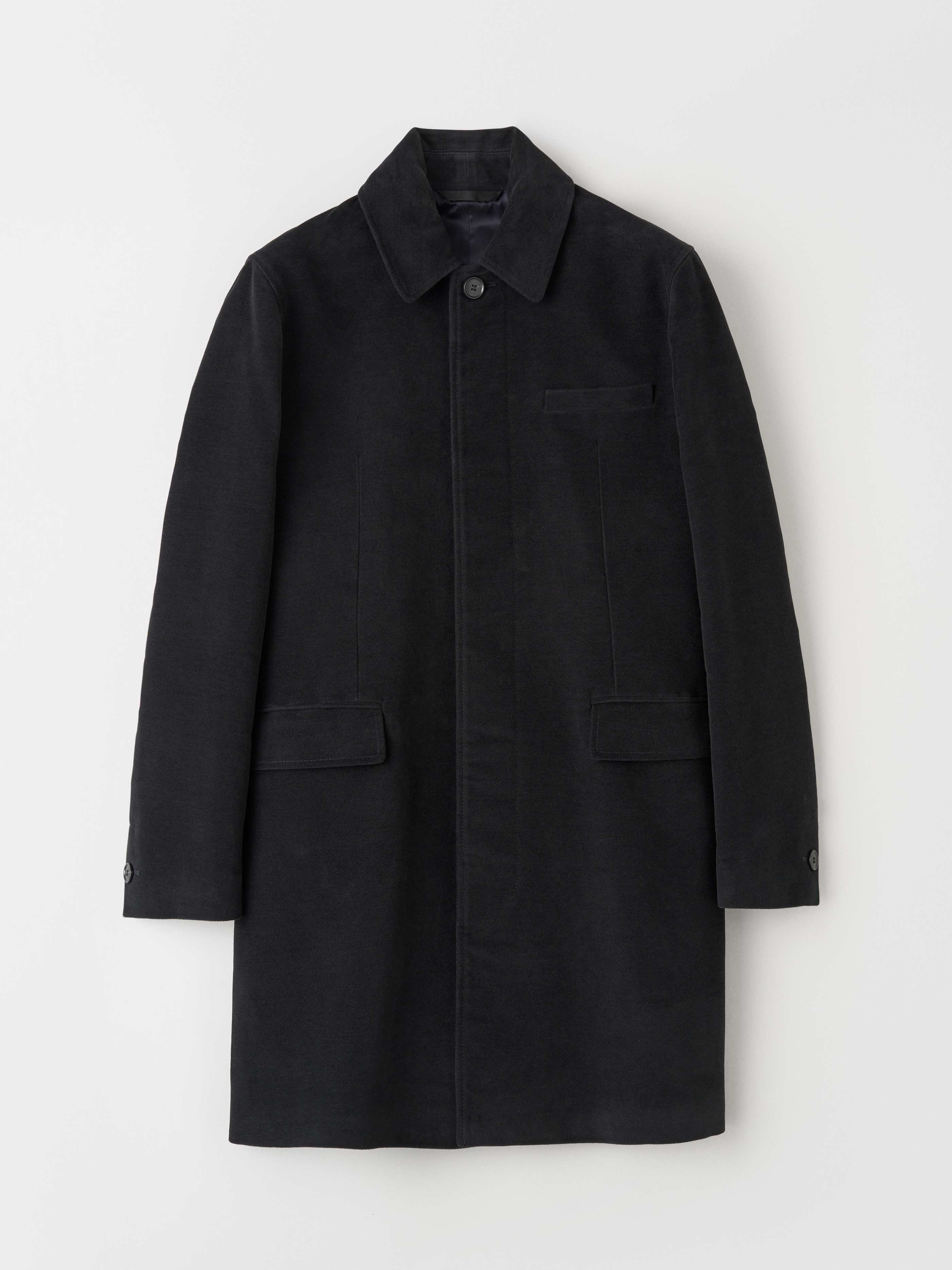 fly front overcoat