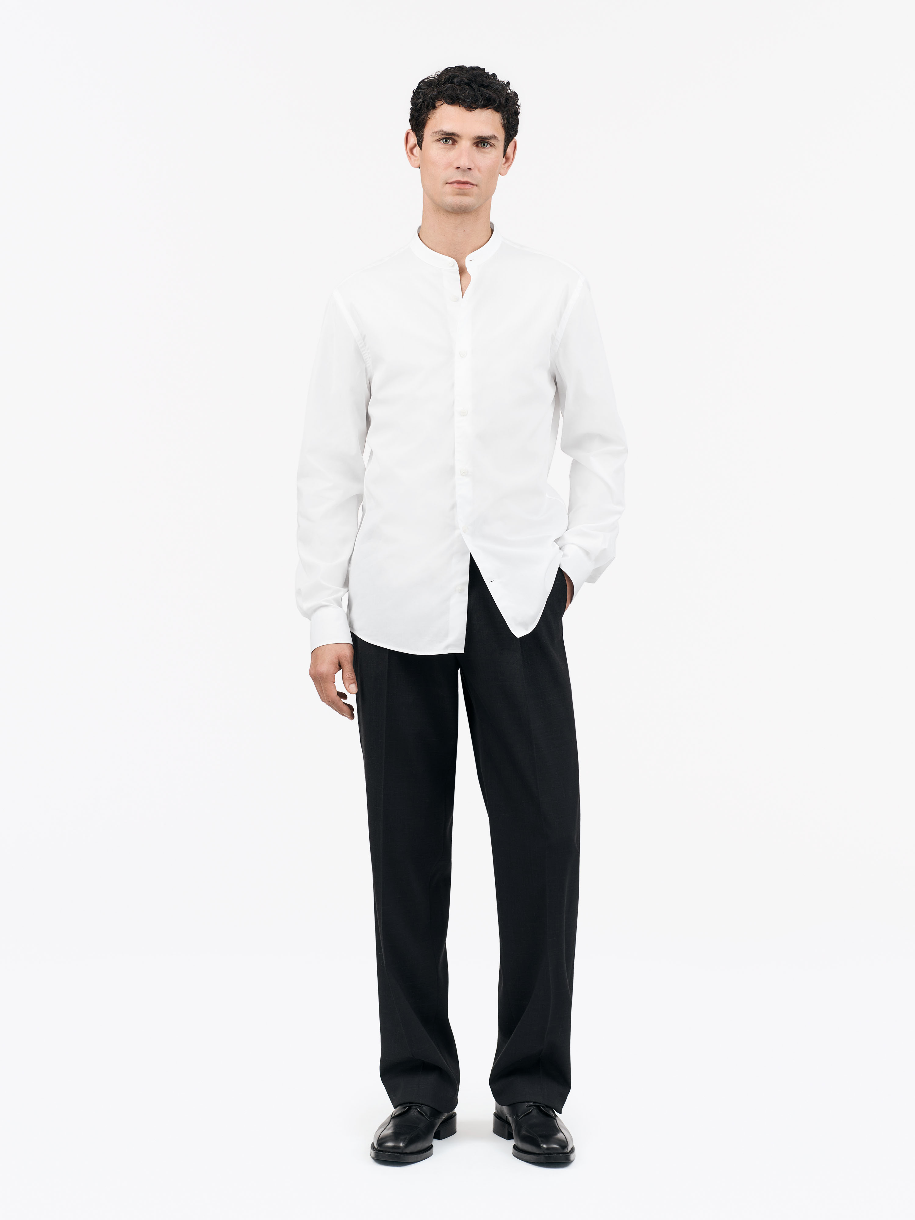 Shop Tiger Of Sweden Spenser Shirt In 090 Pure White